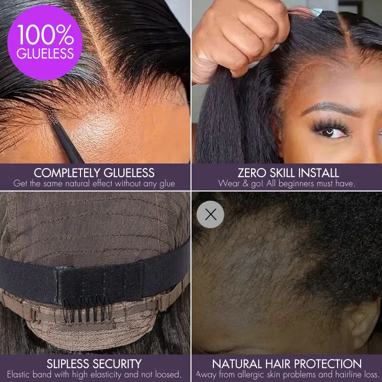 Weekly Special | PreMax Wigs - Chic & Natural Layered Bob Wig Ear-to-Ear Wide T Lace Glueless Human Hair Wig Pre-Cut Lace
